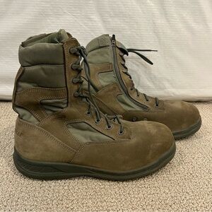 Belleville 610Z Suede Military Boots Insulated Men’s Size 14.0 R Green Outdoor